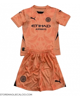 Manchester City Portiere Maglia Gara Trasferta Repliche 2024-25 Bambino
